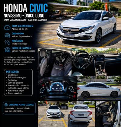 HONDA CIVIC 2.0 16V FLEXONE EXL 4P CVT